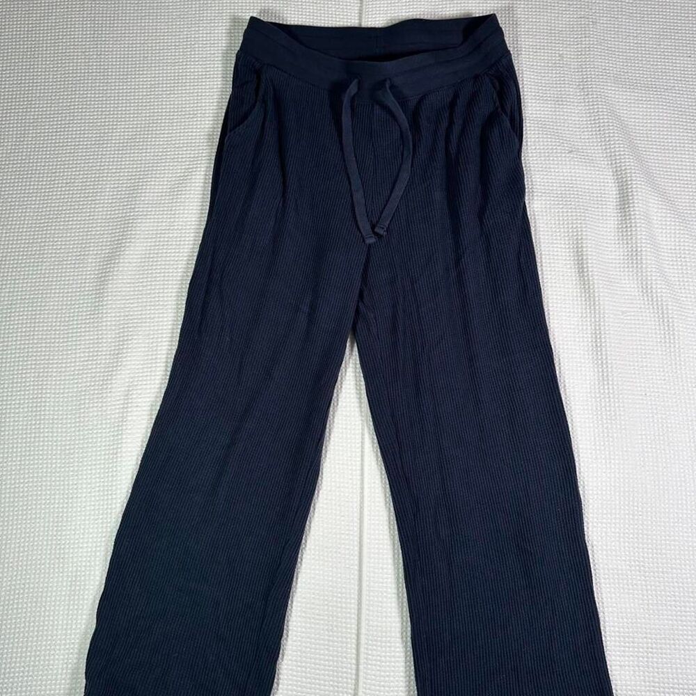 Llbean Women's Navy and Black Trousers